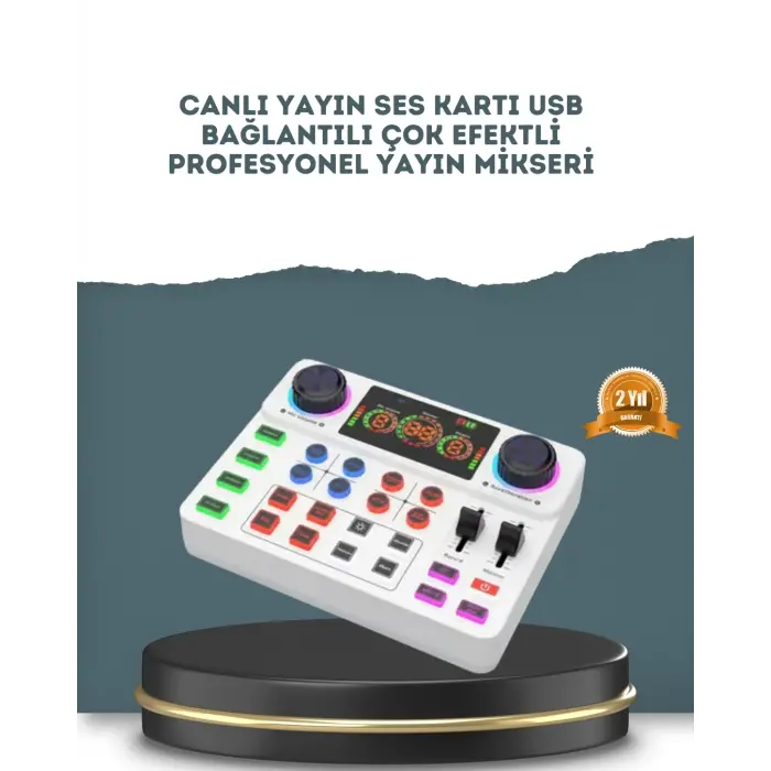 Gürültü Engelleme Özellikli Canlı Yayın Ses Kartı
