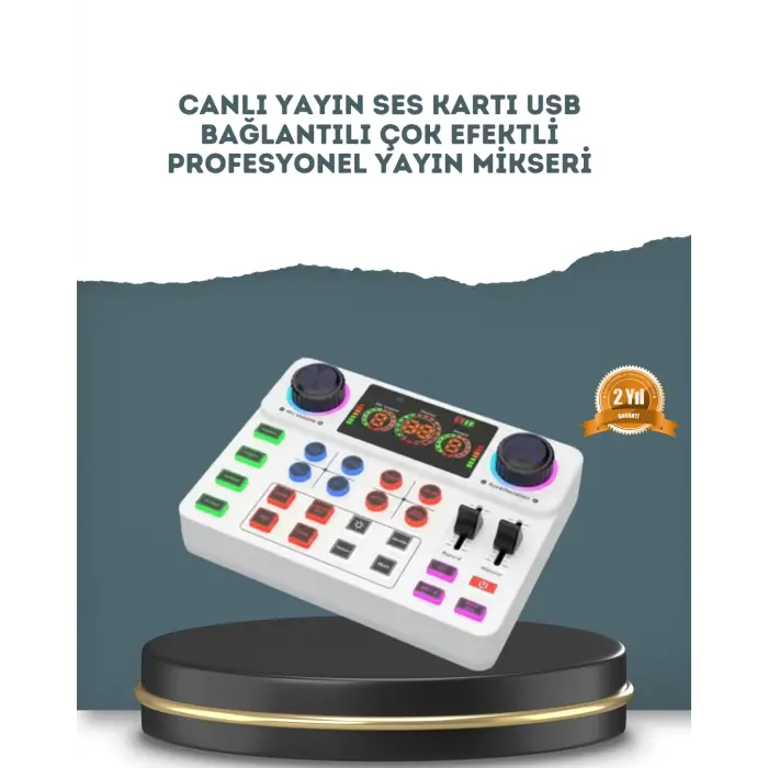 Gürültü Engelleme Özellikli Canlı Yayın Ses Kartı