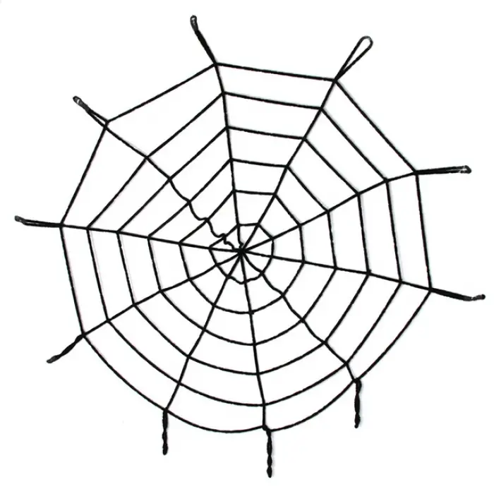 Halloween Cadılar Bayramı Örümcek Ağ Dekor Siyah 1.5 Metre Bx40