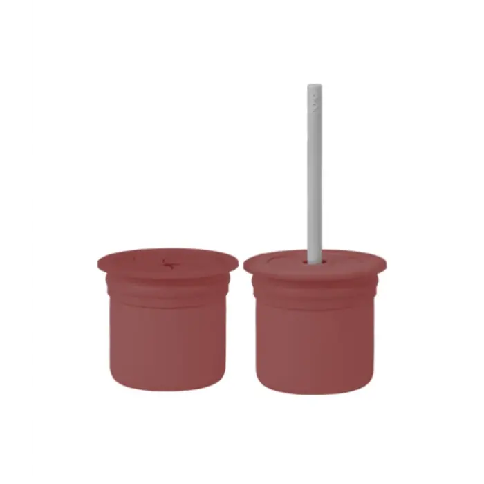 Ham+Hüp Pipetli Silikon Bardak Seti Velvet Rose / Powder Grey