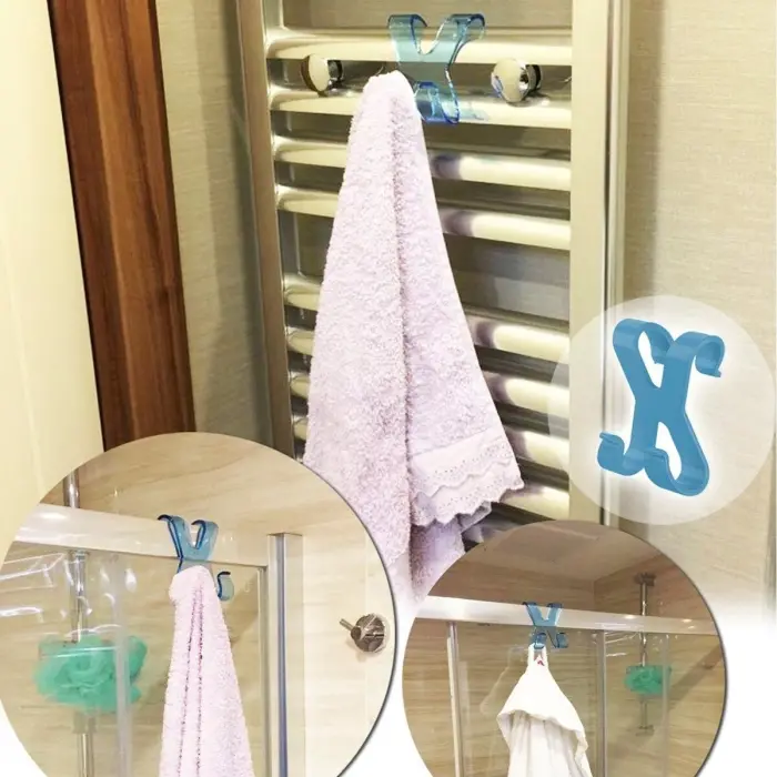 Hang İt Pratik Kolay Taşımabilir Havlupan 2 Kancalı Banyo Askısı Bx40