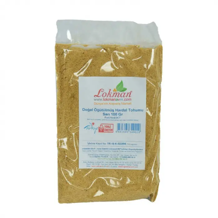 Hardal u Öğütülmüş Doğal Sarı 100 Gr Paket