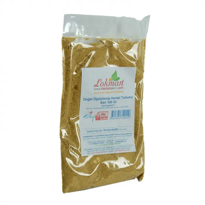 Hardal u Öğütülmüş Doğal Sarı 100 Gr Paket