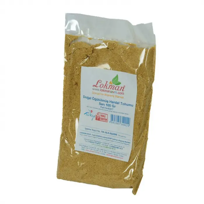 Hardal u Öğütülmüş Doğal Sarı 100 Gr Paket