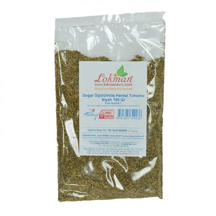 Hardal u Öğütülmüş Doğal Siyah 100 Gr Paket