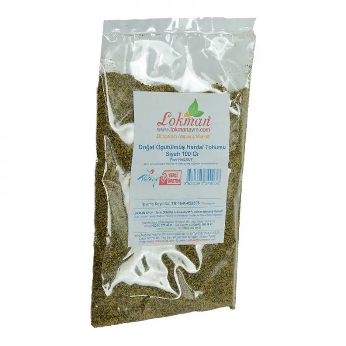 Hardal u Öğütülmüş Doğal Siyah 100 Gr Paket