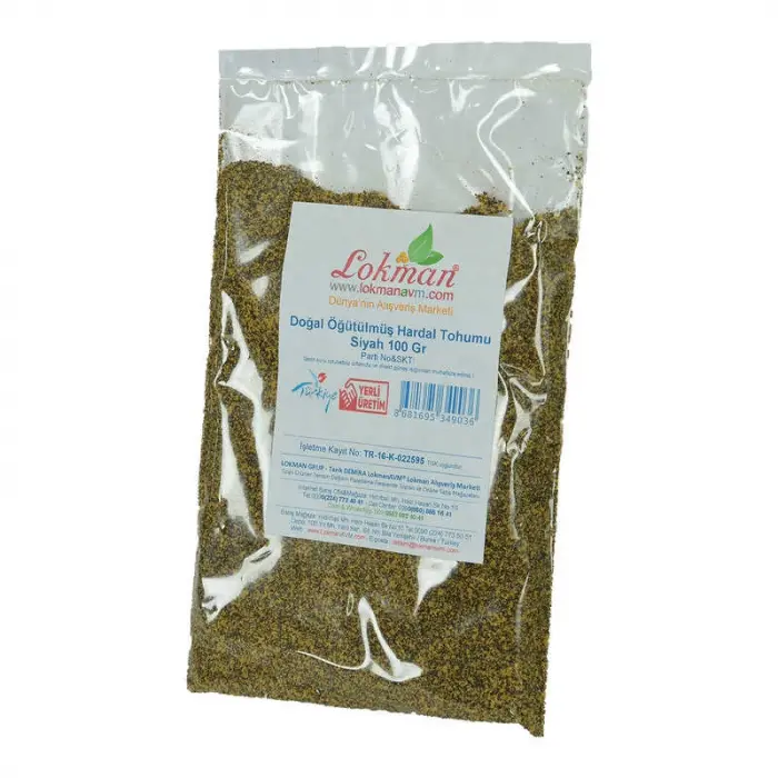 Hardal u Öğütülmüş Doğal Siyah 100 Gr Paket