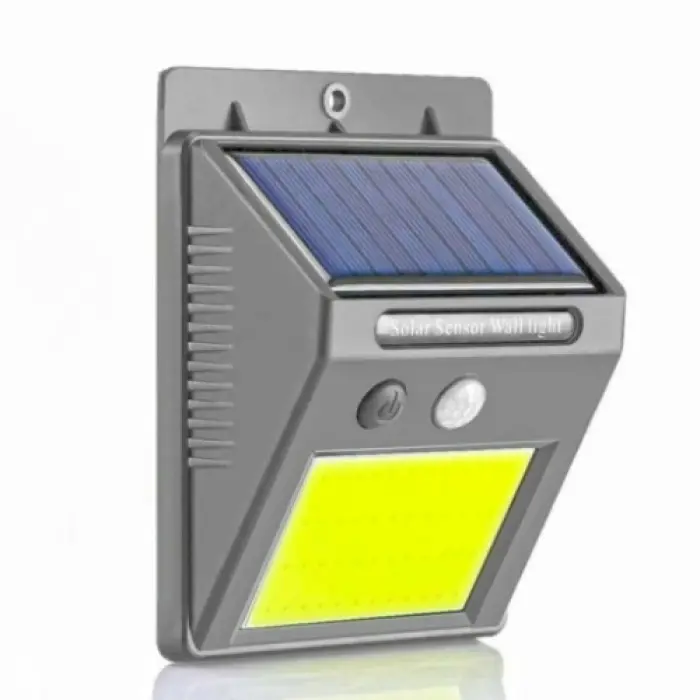 Solar 48 LED Bahçe Lambası - Geniş Açılı Panel - Duvara Monte