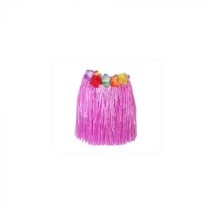 Hawaii Hula Eteği Pembe Renk 40 cm