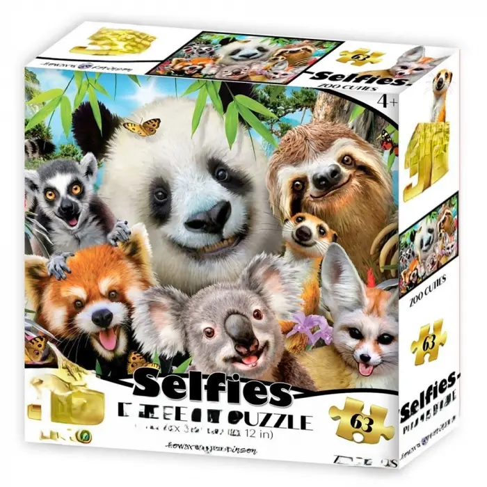 Hayvanat Bahçesi Şirinleri Selfie Puzzle 63 Parça