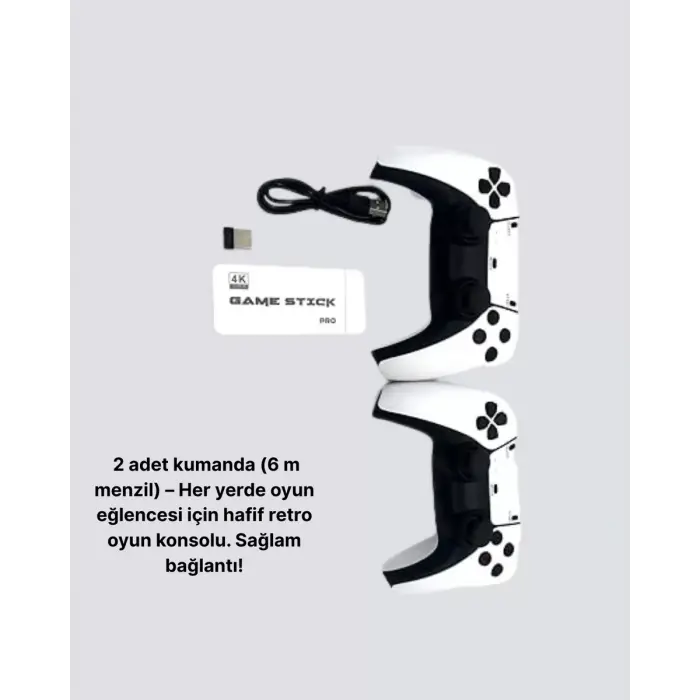 HDMI ve Kablosuz Kontrolcülü 20.000 Oyunlu Retro Oyun Konsolu