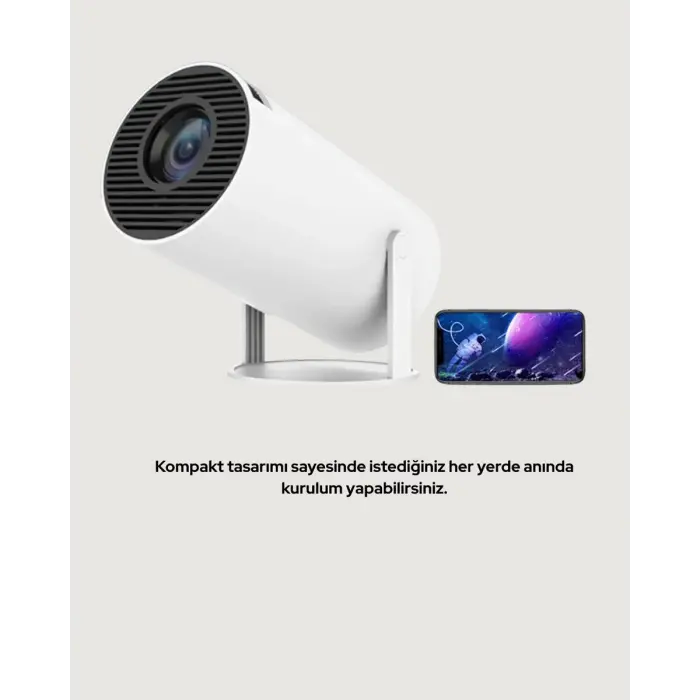 HDMI ve USB Girişli Uzun Ömürlü Ampullü Projeksiyon