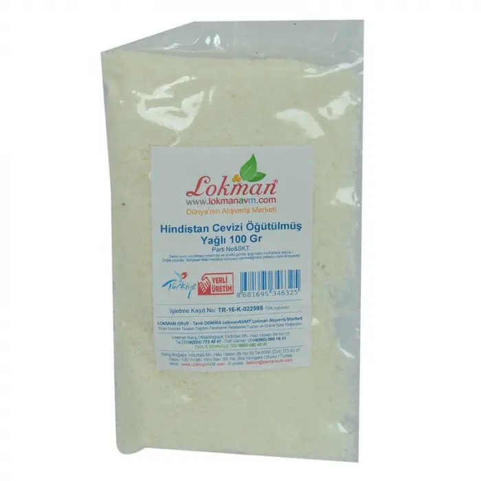 Hindistan Cevizi Öğütülmüş Yağlı 100 Gr Paket