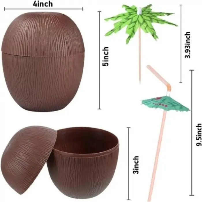 Hindistan Cevizi Pipetli Bardak