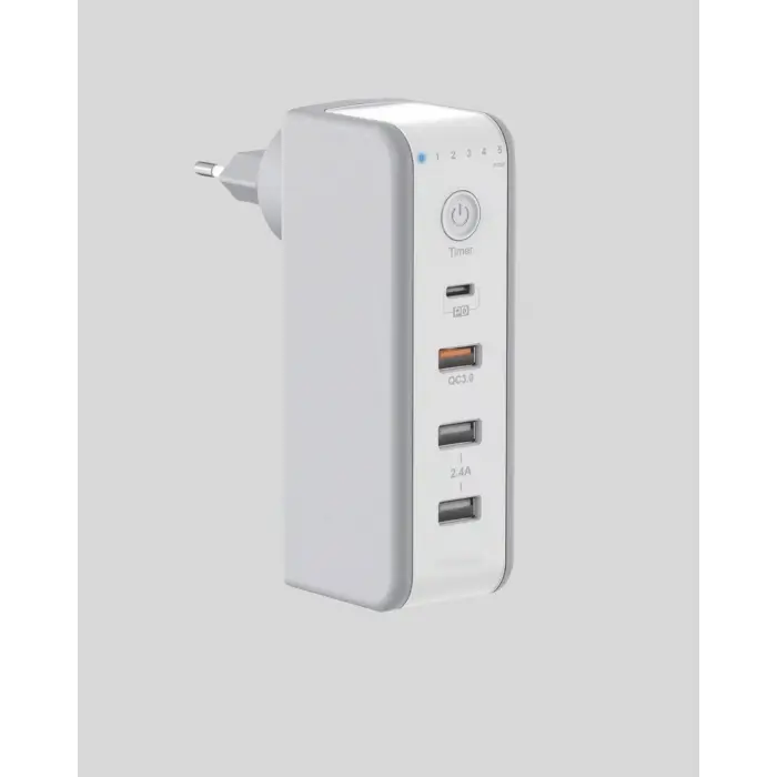 Hızlı Şarj Destekli Zaman Ayarlı USB Şarj Adaptörü