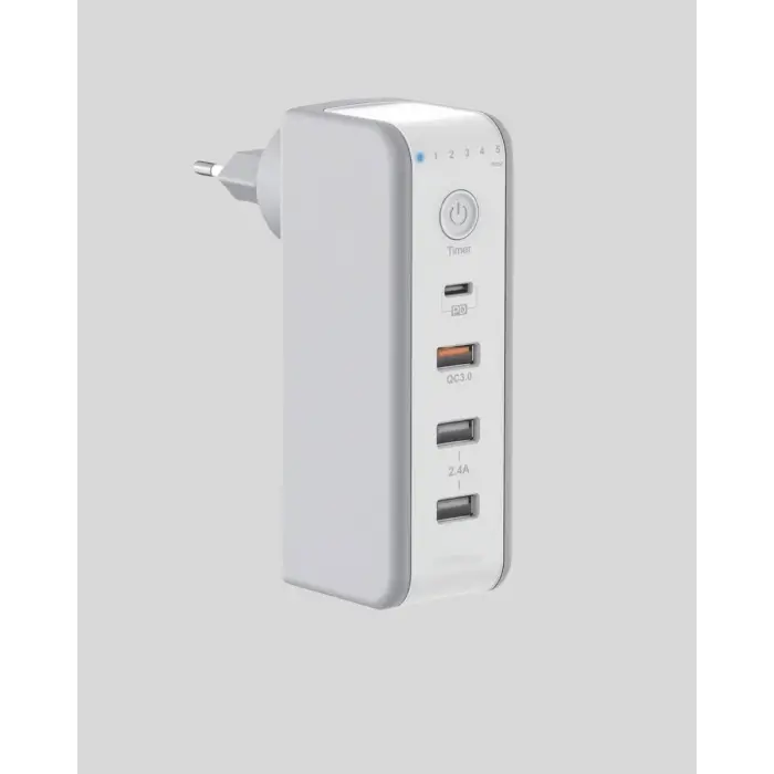 Hızlı Şarj Destekli Zaman Ayarlı USB Şarj Adaptörü