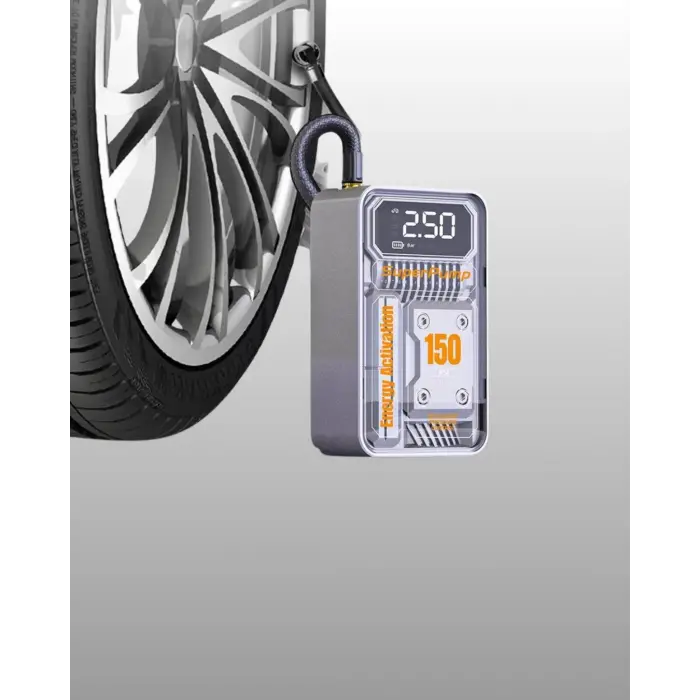 Hızlı Şişirme Güçlü Motorlu 150 PSI Araba Lastik Pompası