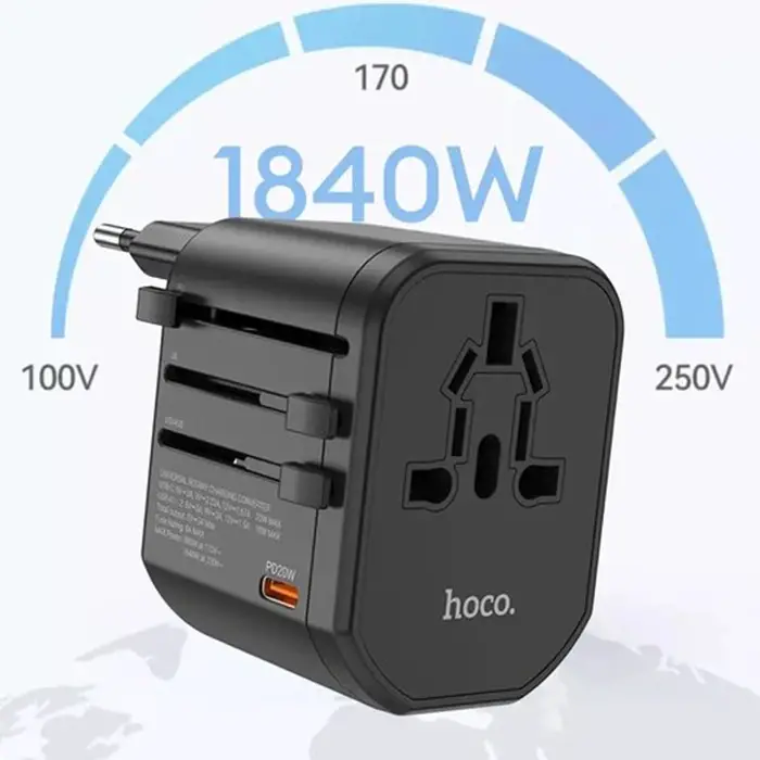 HOCO AC15 20W PD QC 3.0 Hızlı Şarj Universal Priz-(5775)
