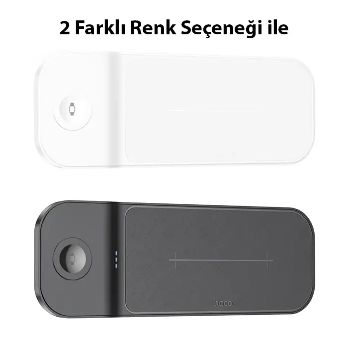 HOCO CQ5 3in1 Wireless Kablosuz Hızlı Şarj Standı (Telefon-Kulaklık-Apple watch)-(5775)