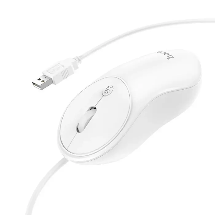 HOCO GM13 Bussines 1600DPI 4D Yüksek Hassasiyet Kablolu Optik Mouse-(5775)
