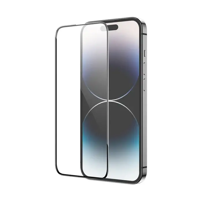 HOCO Guardian Shield Series iPhone 15 5D Tempered Kırılmaz Cam Ekran Koruyucu 10 Adet Set-(5775)