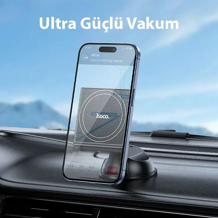Hoco H47 Torpido Üstü Magsafe Manyetik Araç İçi Telefon Tutucu-(5775)