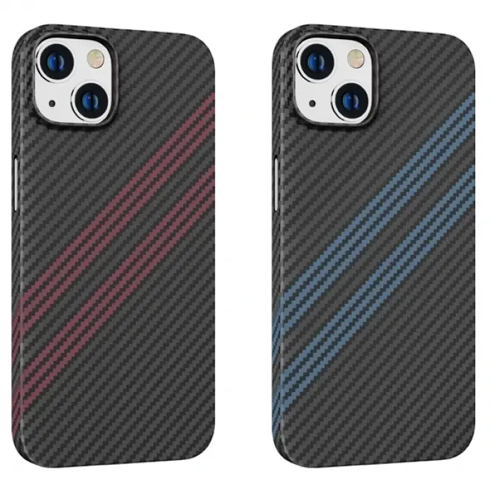 Hoco iPhone 14 6.1 Kılıf Kevlar Texture Darbe Emici Telefon Kılıfı-(5775)