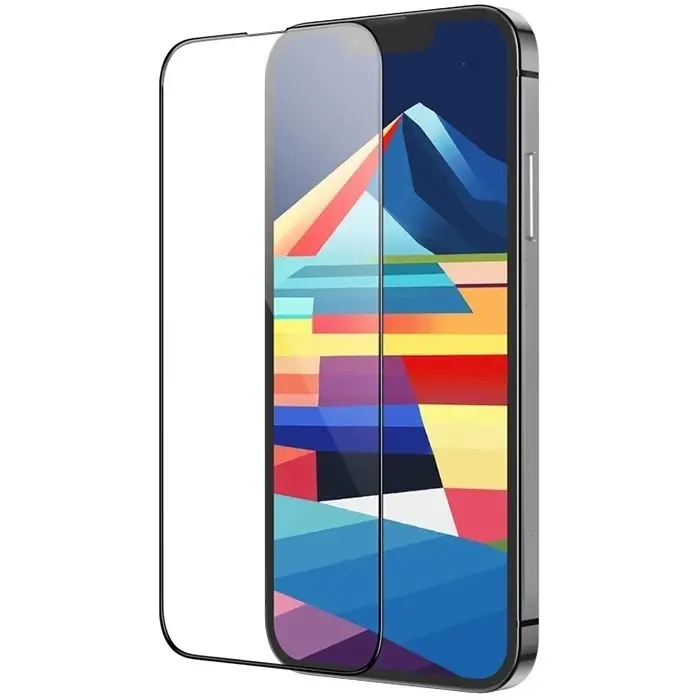 HOCO iPhone 15 Full 5D HD Tempered Kırılmaz Cam Ekran Koruyucu 25 Adet Set-(5775)