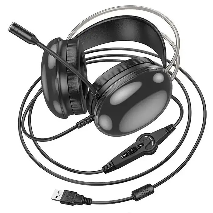 HOCO W109 Plus Rich USB7.1 Gaming Kulaküstü Kulaklık-(5775)