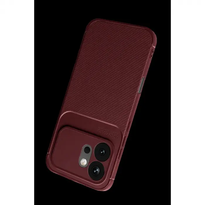 Huawei Honor 600 Auto Fus Karbon Kapak - Bordo