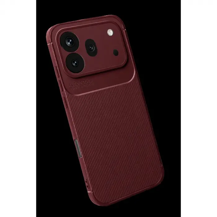 Huawei Honor 600 Pro Auto Fus Karbon Kapak - Bordo