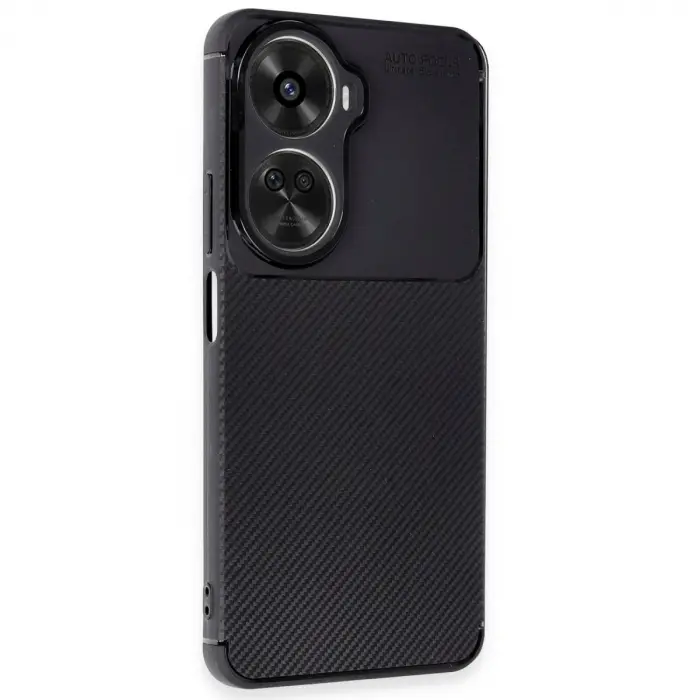 Huawei Nova 12 Se Kılıf Auto Focus Karbon Kapak - Siyah
