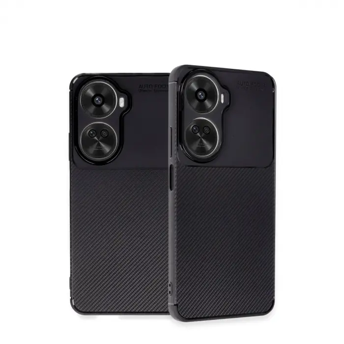 Huawei Nova 12 Se Kılıf Auto Focus Karbon Kapak - Siyah