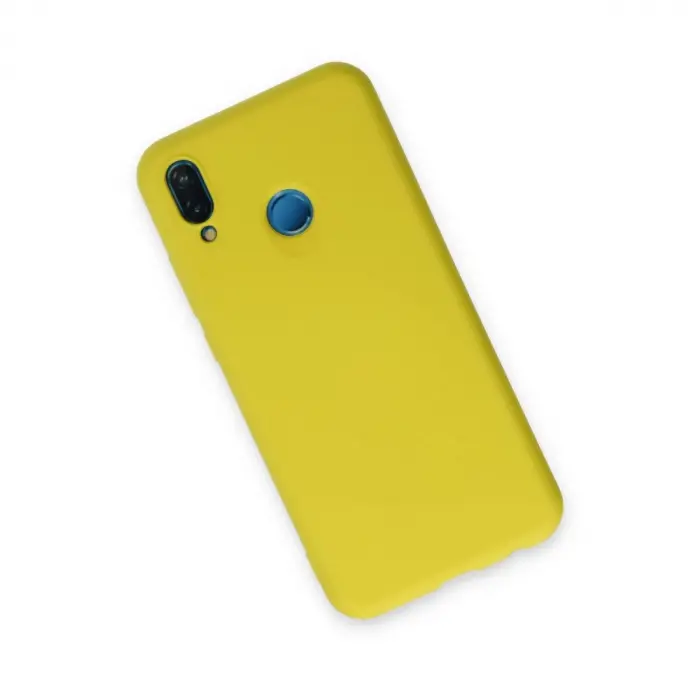 Huawei P20 Lite Kılıf Nano İçi Kadife  - Sarı