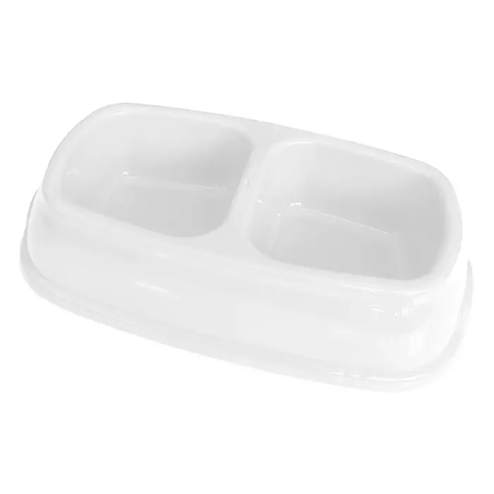 İkili Plastik  Ve Su Kabı 500 + 500 Ml Beyaz