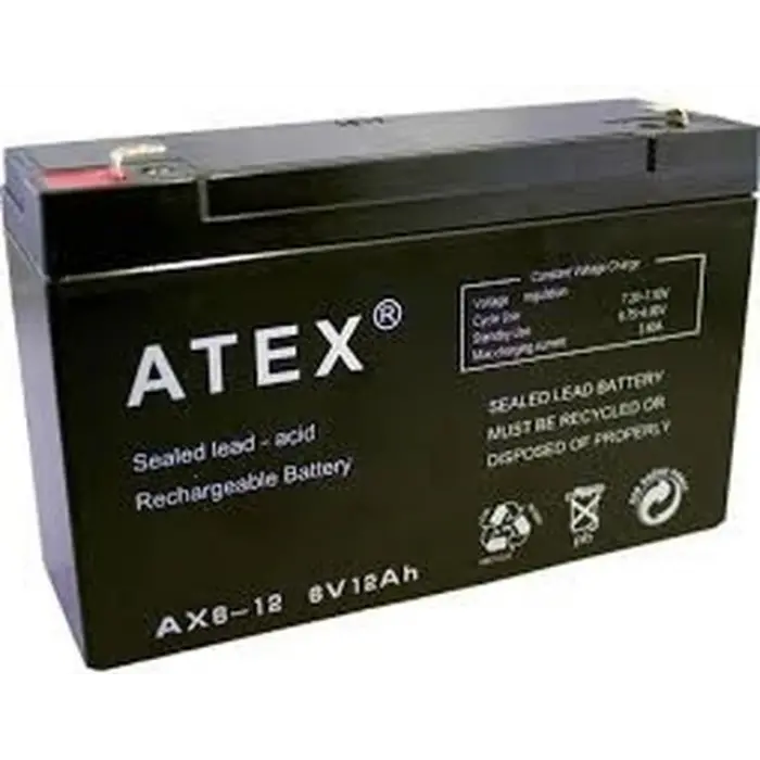 İnce Akü 6v 12ah Amper Bx40
