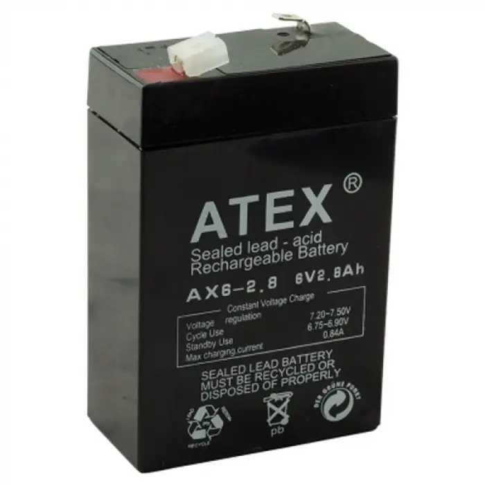 İnce Akü 6v 2.8ah Amper Bx40