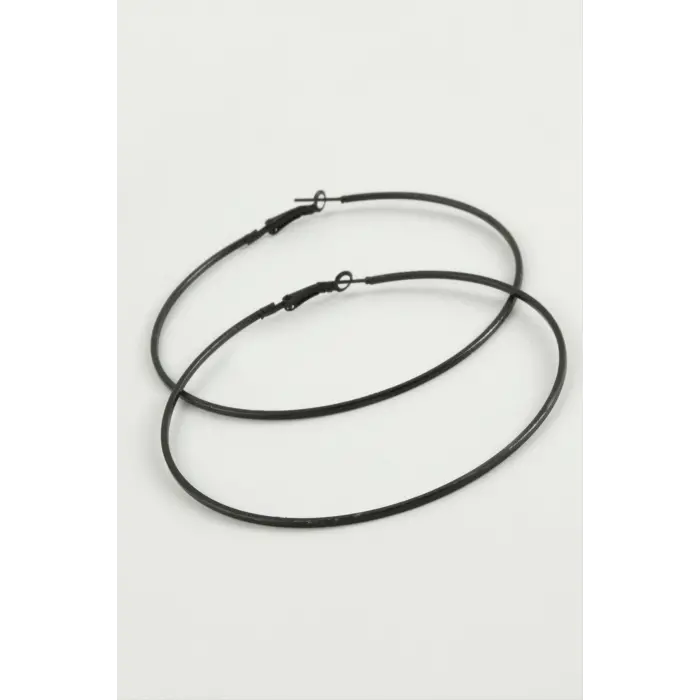 İnce Boru Metal Halka Küpe 8-9-10 cm