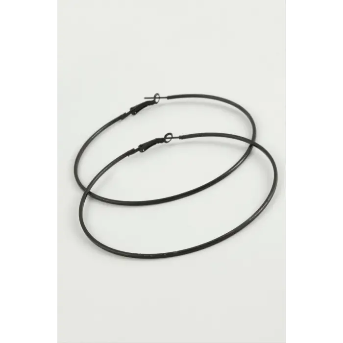 İnce Boru Metal Halka Küpe 8-9-10 cm