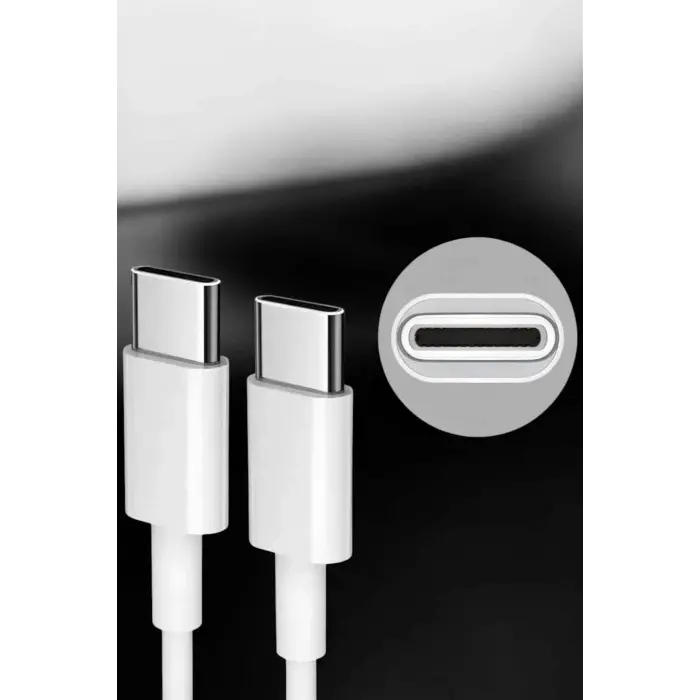 İOS Uyumlu Type-C Girişli Hızlı Şarj 15/15 Pro Max Adaptör ve Kablosu