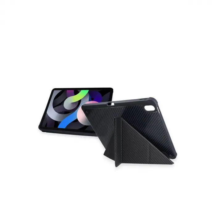 İpad Pro 13 (2024) Kılıf Color Karbon Tablet Kılıfı - Siyah