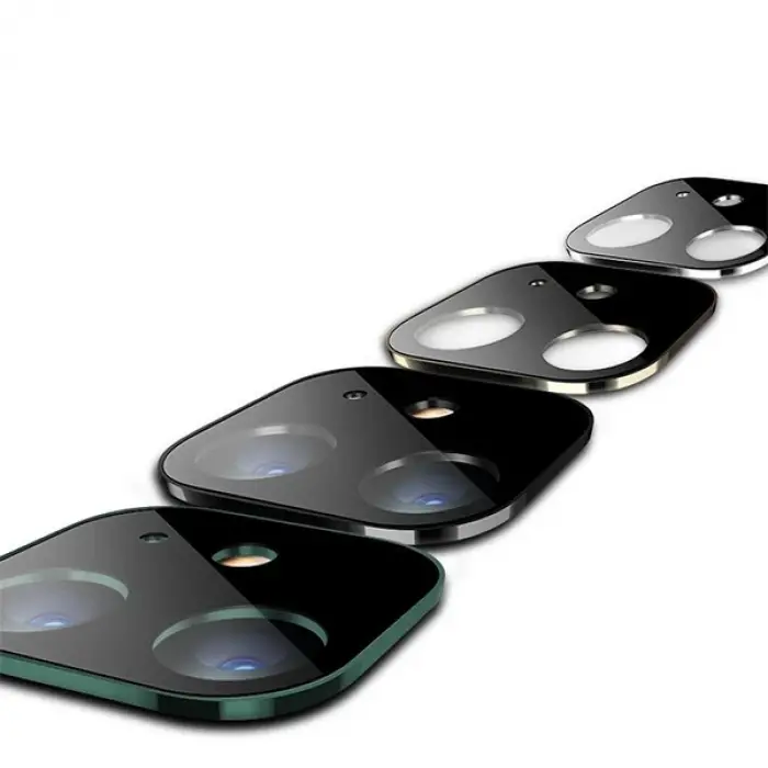 iPhone 11 6.1 İnch 3D Metal Kamera Koruyucu Metal Lens-(5775)