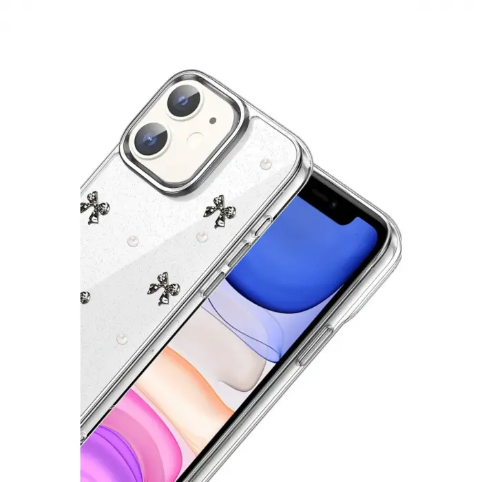 İphone 11 Fiyonk Desenli Kapak - Desen 8