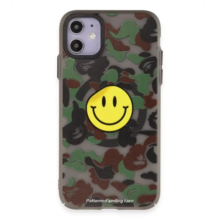 İphone 11 Kılıf Apollo Magneticsafe Desenli Kapak - Apollo Siyah - 4
