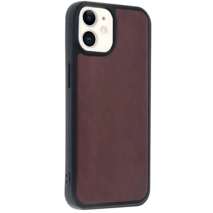 İphone 11 Kılıf Aras Deri Kapak - Bordo