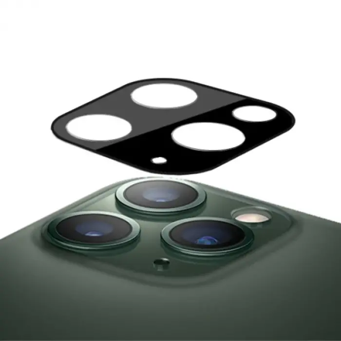 İPhone 11 Pro 2İN1 Full Glue Tempered Cam Ekran Koruyucu +Kamera Lens Set-(5775)