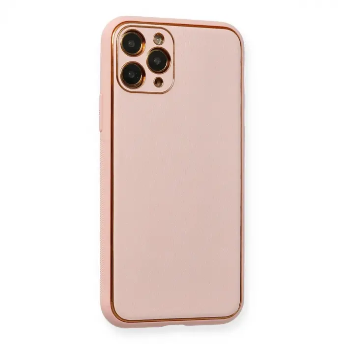 İphone 11 Pro Kılıf Co Deri  Kapak - Pembe