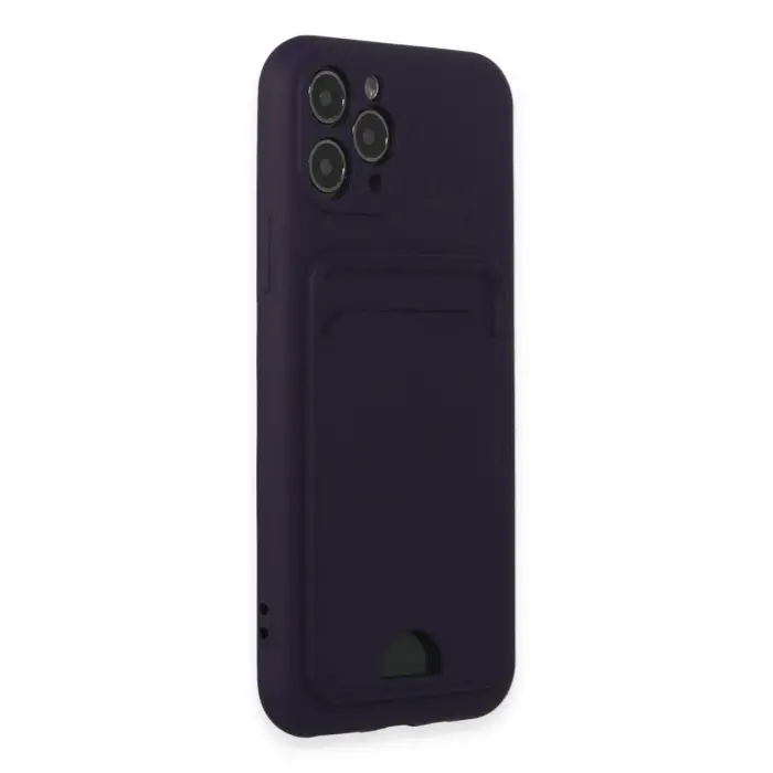 İphone 11 Pro Kılıf Kelvin Kartvizitli  - Derin Mor