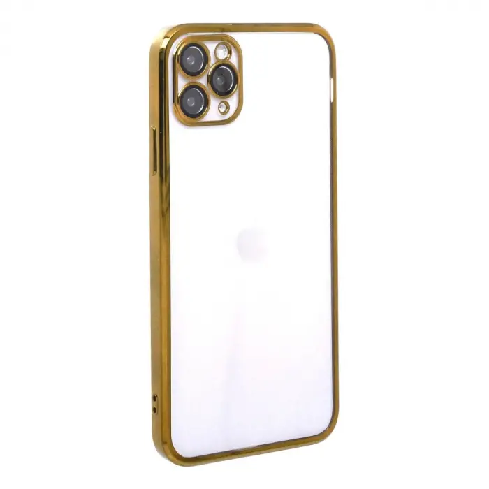 İphone 11 Pro Kılıf  Lensli  - Gold