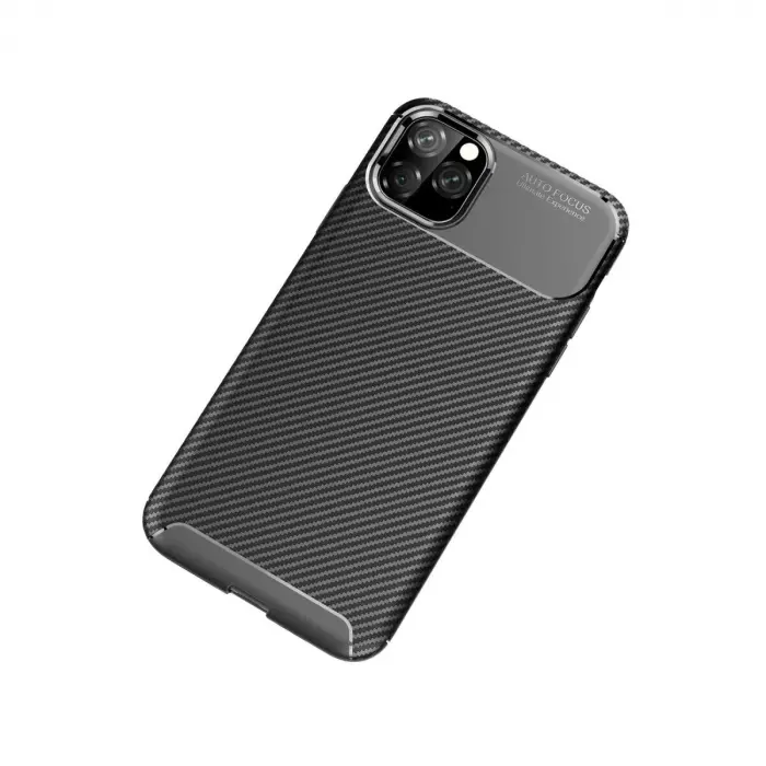 İphone 11 Pro Max Kılıf Auto Fus Karbon Kapak - Siyah
